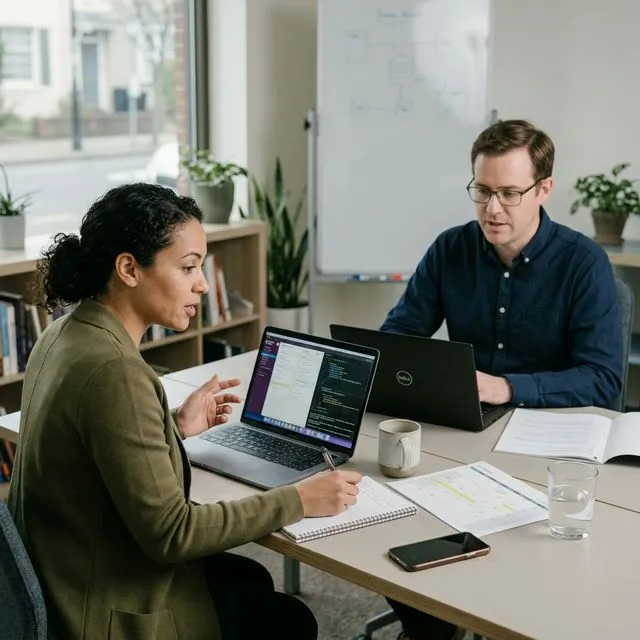 Sesión de revisión técnica y asesoramiento