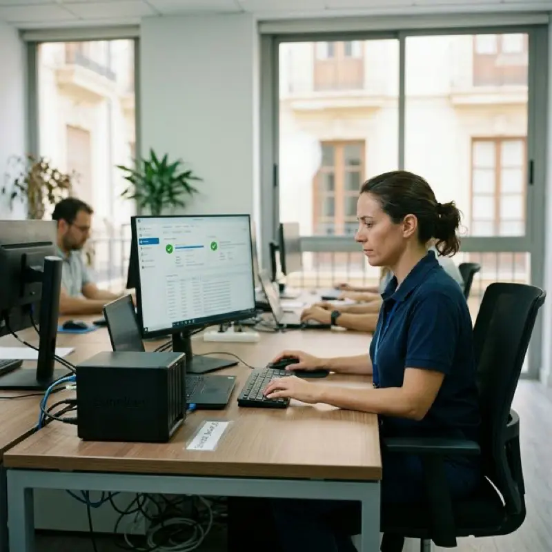 Copias de seguridad con NAS en empresa y revisión operativa