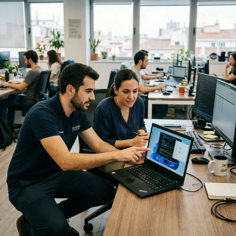 Soporte técnico informático para empresa en entorno de oficina